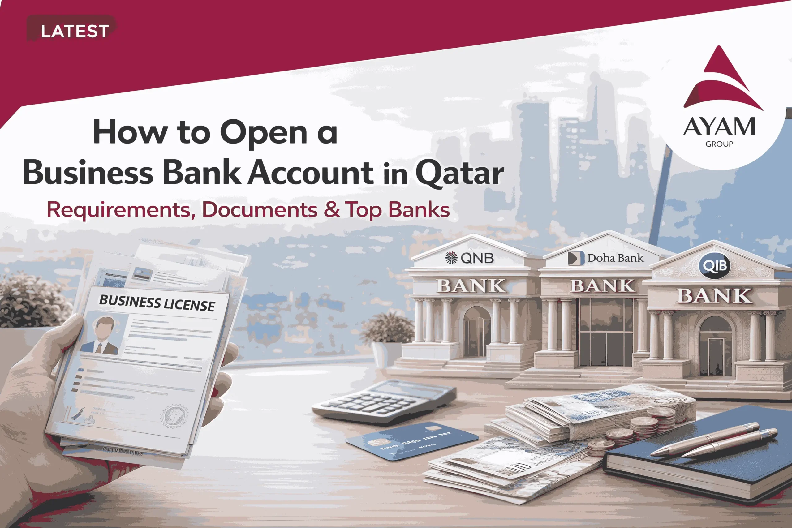 Business bank account opening in Qatar