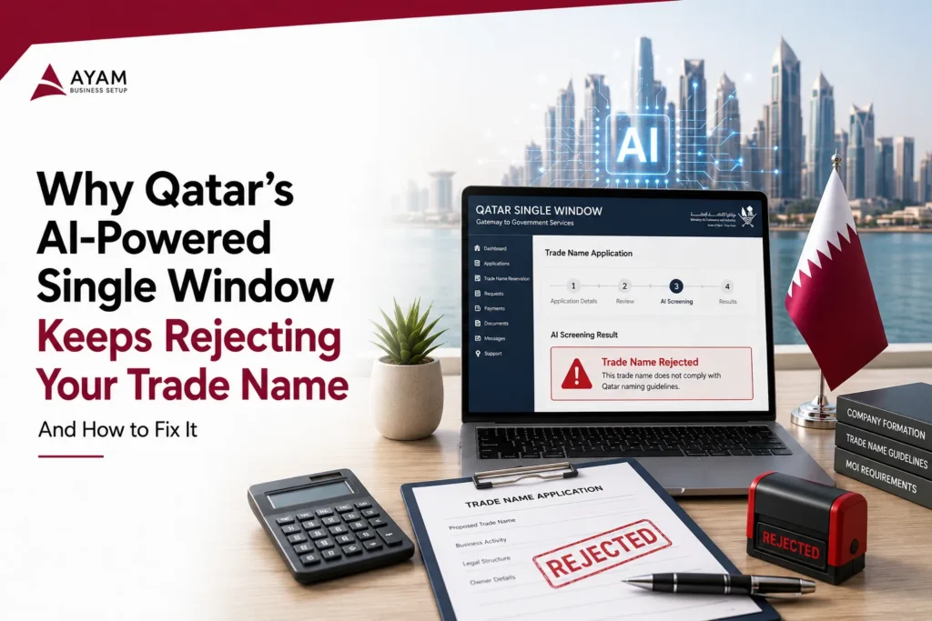 Why Qatar’s AI-Powered Single Window Keeps Rejecting Your Trade Name And How to Fix It