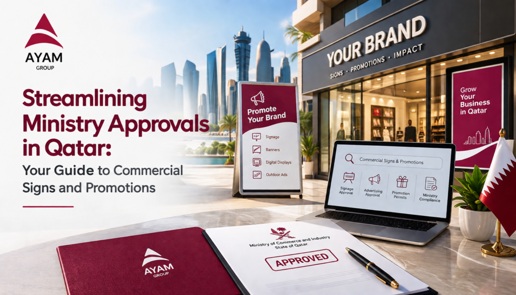 Streamlining Ministry Approvals in Qatar: Your Guide to Commercial Signs and Promotions