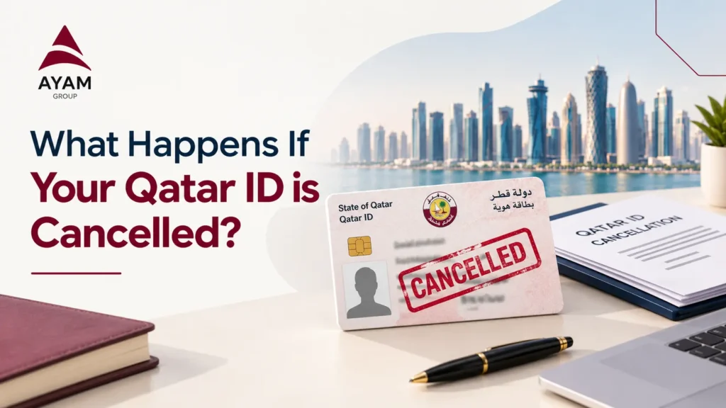what happens if qatar id is cancelled