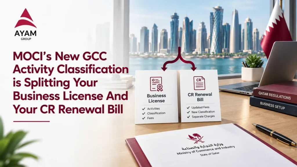 MOCI's New GCC Activity Classification Is Splitting Your Business License And Your CR Renewal Bill